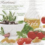 Serviette papier Pasta Bucatini de 33 cm X 33 cm 3 plis