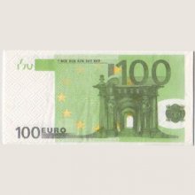 Serviette Money 100 Euro 8 cm X 16 cm 3 plis