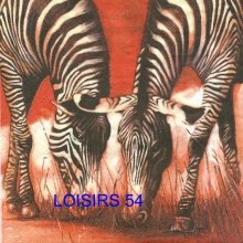 Serviette papier Animaux Afriques 2 Zébres.