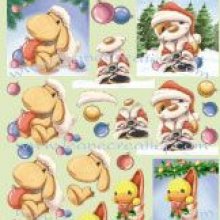  Feuilles à découper motif Noël N° 3