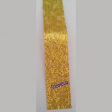 Ruban doré jaune 1,5 cm x 100 cm pour décoration scrap