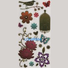 Stickers autocollant papillon et cage