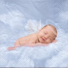 Serviette papier Bébé ange 33 cm X 33 cm 3 plis