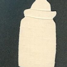 Support bois biberon en bois à peindre 75 mm x 35mm
