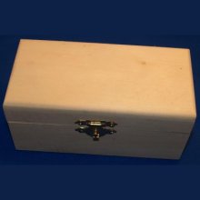 Boîte à bijoux en bois 125 mm x 70 mm x 50 mm