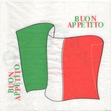 Serviette papier Italie Buon Appetito 33 cm X 33 cm 3 plis