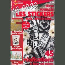 Livre Je crée les stickers Noël, Invitations, Fêtes, Mariage