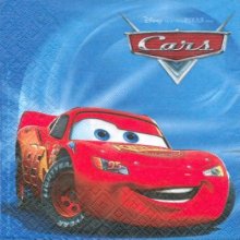 Serviette papier motif Cars et Ramone 33 cm X 33 cm 3 plis
