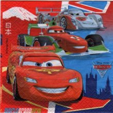 Serviette papier Cars2 le film de 33 cm X 33 cm 2 plis