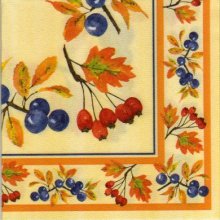 Serviette papier cerises 40 cm X 40 cm 3 plis