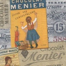 Serviette papier chocolat Meunier  de 33 cm X 33 cm 3 plis