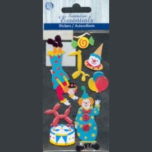 Stickers 3D clown et cirque