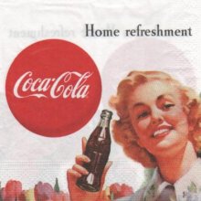 Serviette papier Coca Cola vintage