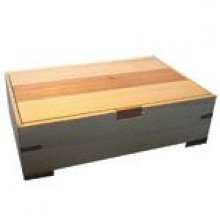 Boîte à bijoux en bois 155 mm x 45 mm x 105 mm