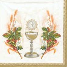 Serviette papier communion-raisin 33 cm x 33 cm 3 plis