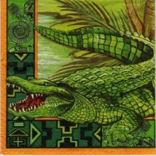 Serviette papier crocodile 33 cm X 33 cm 3 plis