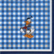 Serviette papier Donald en marin de 33 cm X 33 cm 3 plis