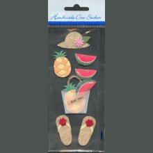 Stickers 3D Fruits d'été
