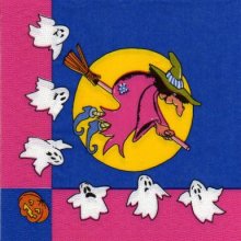 Serviette papier Halloween et fantomes 33 cm X 33 cm 3 plis