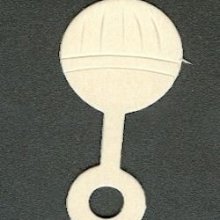Support bois Hochet bébé en bois à peindre 50 mm x 35mm