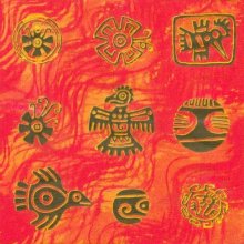Serviette papier  motif Inca 33 cm X 33 cm 3 plis