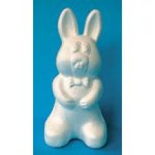 Lapin assis polystyrène 25 cm