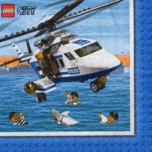 Serviette papier Lego City 33 cm X 33 cm 2 plis