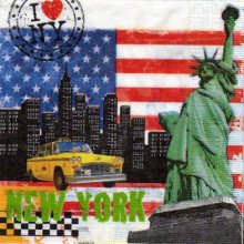 Serviette New York 33 cm X 33 cm 3 plis