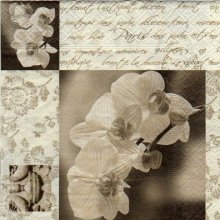 Serviette papier orchidée 33cm X 33 cm 3 plis