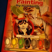 Peinture au numéro chat