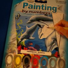 Peinture au numéro dauphin