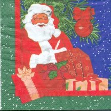 Serviette papier Père Noël 33 cm X 33 cm 3 plis