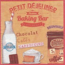 Serviette papier petit déjeuner de 33 cm X 33 cm 