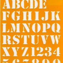 Pochoirs alphabets et chiffres