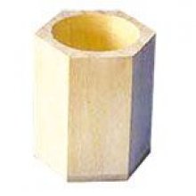 Pot à crayons bois 80 mm x 70 mm x 110 mm