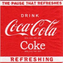 Serviette papier Coca Cola 
