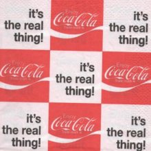 Serviette papier Coca Cola the real