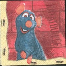 Serviette papier Ratatouille de 33 cm X 33 cm 2 plis