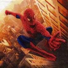 Serviette Spiderman 2 de 33 cm X 33 cm 2 plis