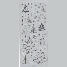 Stickers sapin de Noel230 mm x 100 mm