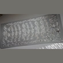 Stickers étoiles couleur argent 230 mm x 100 mm