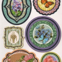 Stickers papillon et fleurs