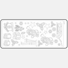 Stickers bougie de Noël 230 mm x 100 mm