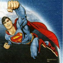 Serviette papier Superman 33 cm X 33 cm 3 plis