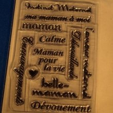 Tampons transparents Maman