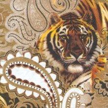 Serviette papier tigre 33 cm X 33 cm 3 plis