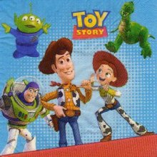 Serviette papier Toy Story 2 de 33 cm X 33 cm 2 plis