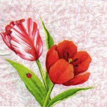 Serviette papier tulipe  33 cm X 33 cm 3 plis