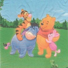 Serviette papier Winnie et ses amis 33 cm X 33 cm 2 plis