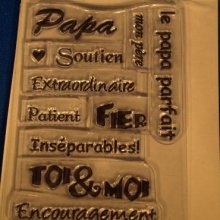 Tampons transparents Papa
